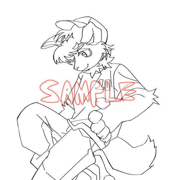 halfbody lineart ($5)