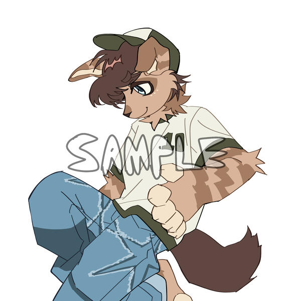 halfbody flat color ($8)